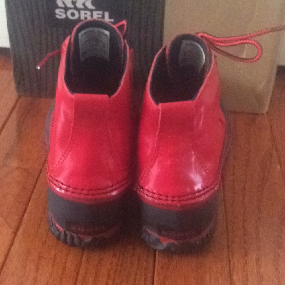🆕 🍒 SOREL waterproof duck rain boots 🍒 size 7 - Picture 3 of 7